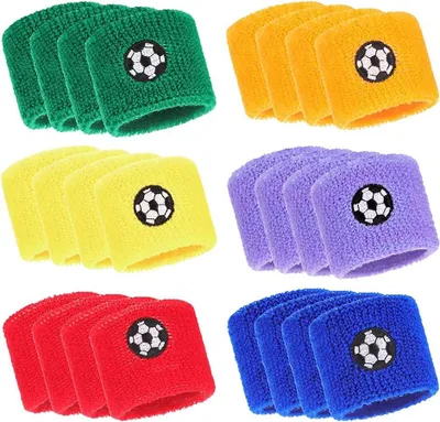 Imagen del producto de Bandas para el pelo deportivas, transpirables, absorbentes de sudor, paquete de 24 unidades, para niños, para deportes