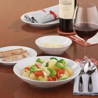 Image de Seltmann Weiden Serie Meran uni Porcelaine Assiette creuse 23 cm Drapeau