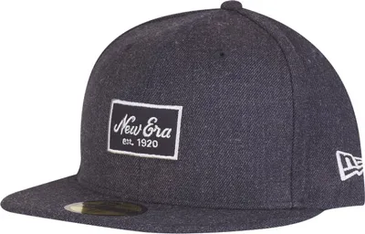 Produktbild von New Era 59Fifty Fitted Cap - HEATHER SCRIPT navy - 7 3/8
