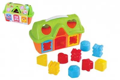 Zdjęcie produktu dla Układanka stodoła z kształtami 10szt plastikowa 25x17x11cm 12m+
