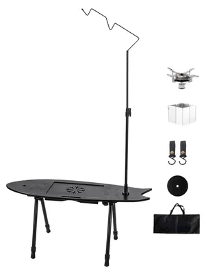 Obrázok produktu pre Drevený kempingový stôl pre outdoorové aktivity