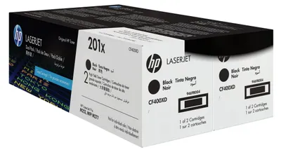 Immagine prodotto di HP 201X  2x  Schwarz     LaserJet    Tonerpatrone