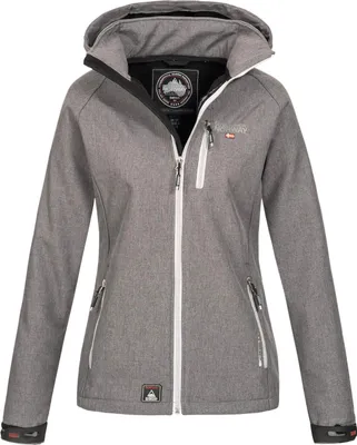 Produktbild von Geographical Norway Damen Funktions Softshelljacke Tassima abnehmbare Kapuze Lig