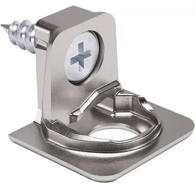 Produktbild von ITALIANA FERRAMENTA Tablar-Bodenträger PK2 Tablarstärke 18/19 ø 3 mm, vernickelt