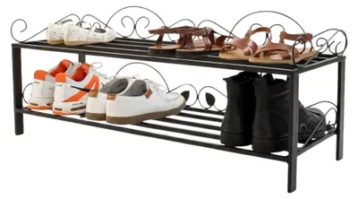 Produktbild von Schuhregal Mi-2 Regal 92 cm Schuhschrank 21236 Schuhablage Metall Schmiedeeisen