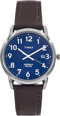 Obrázok produktu pre Timex Easy Reader - Dámske hodinky, modrý ciferník, čierny remienok