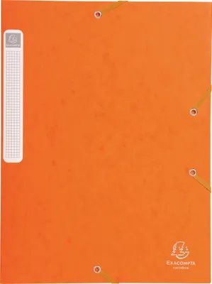 Produktbild von Exacompta 25x Archivbox Rücken 25mm Karton +3 Klappen Gummizug A4 Orange 18517H