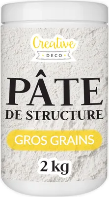 Image de Creative Deco Modeling Paste Pâte de Structure Gros Grains 2kg - Pâte à Relief