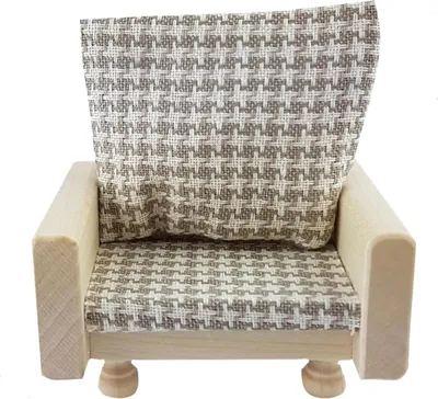 Produktbild von Puppenhausmöbel Wohnzimmer Rustikal, Sessel
