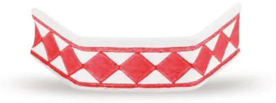 Produktbild von 1000x U-Clipse Verschlussclipse Beutelverschlüsse 40 mm Rot-Weiss Papier