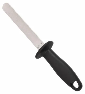 Produktbild von Diamant Wetzstab Messerschärfer 400/1000 Küchenmesser Schärfen, 2in1 Schleifstein Ersatz, ergonomisch & langlebig für Küche