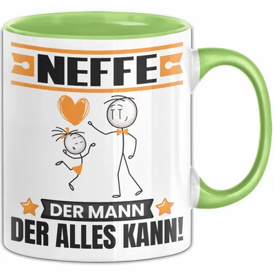 Produktbild von Neffe Tasse Geschenk für Neffe Der Mann Der Alles Kann Geschenkidee zum Geburtstag (Grün)