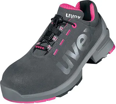 Produktbild von uvex 1 ladies Halbschuhe S2 grau, pink Weite 11 Gr. 38