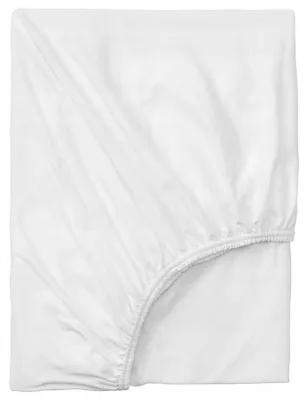 Image de IKEA VARVIAL Drap-housse coton 80x200 cm blanc