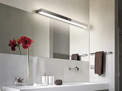 Produktbild von LED Wandlampen Set für Bad & WC Chrom 90cm Spiegelleuchten Up Down Badlampen