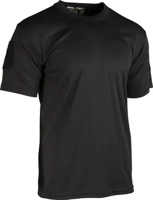 Zdjęcie produktu dla Mil-Tec Tactical Quick Dry T-Shirt, czarny