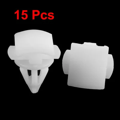 Image de 15 Pcs Rivet Plastique Blanc Trou de 10mm Voiture Camion Garde-boue Clips de fixation pour SAGITAR