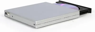 Image de Gembird DVD-USB-021-SV Lecteur DVD externe USB argenté - Graveur DVD - USB 2.0
