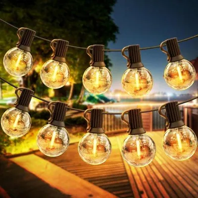 Produktbild von Außenleuchtschnur 15M LED G40 Warmweiß 2700K IP45 Wasserdicht
