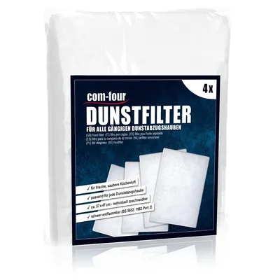 Obrázek produktu pro Filtry do digestoře, lze je stříhat na míru, 4 kusy