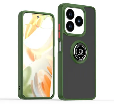 Produktbild von Für ZTE Blade V60 Smart / Blade A75 4G Shadow Design TPU + PC Schutz Hülle Tasche Case Schutzhülle Hellgrün / Orange