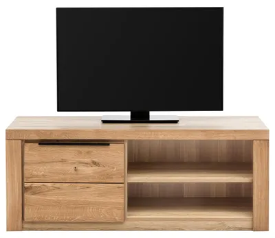 Produktbild von home24 Tv-Lowboard - Eiche Teilmassiv - Eiche / Eiche Nachbildung
