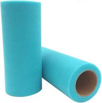 Produktbild von Tüllstoff 1 Rollen Bunt Tüll Meterware Tüll Rolle, Tüll Stoff Rollen, 15cm x 22M Tüllband Tüll Dekostoff, Tüllrolle für DIY Basteln Tutu Röcke Hochzeit Party Dekoration