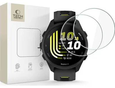 Produktbild von Gehärtetes Glas für Garmin Forerunner 70 / 170, Tech-Protect Glass Fit Plus, 2 Stück
