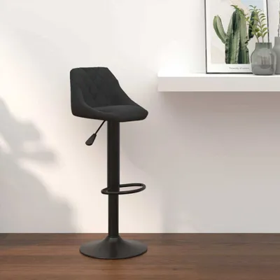 Obrázok produktu pre The Living Store Barová stolička black velvet