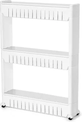 Immagine prodotto di Carrello di servizio stretto a 3 ripiani per cucina e bagno