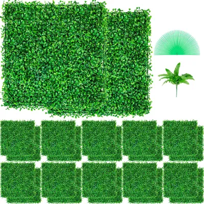 Zdjęcie produktu dla VEVOR sztuczna roślina ściana ekran prywatności żywopłot sztuczny UV 24 szt. 25 x 25 cm
