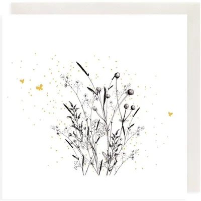 Image de Carnet doré carré CL3801_BL « Łąka » - Clear Creations