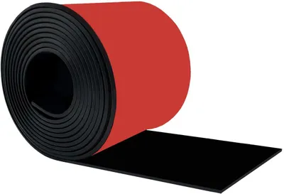 Produktbild von Selbstklebende Gummistreifen, Neopren Gummimatte, 80mm x 5mm x 3m