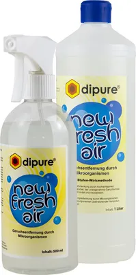 Two bottles of cleaning product, one spray bottle and one larger bottle, are shown against a white background.