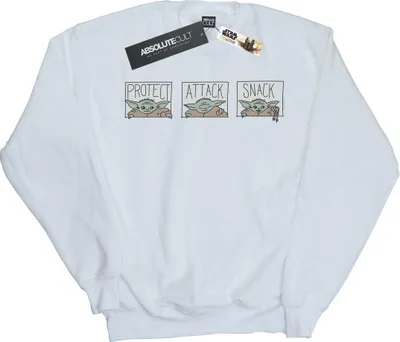 Produktbild von Star Wars - "The Mandalorian The Child" Sweatshirt für Damen BI38874 (M) (Weiß)