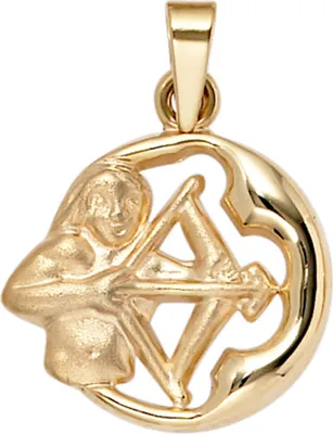 Produktbild von Anhänger Sternzeichen Schütze 375 Gold Gelbgold teilmattiert Horoskop