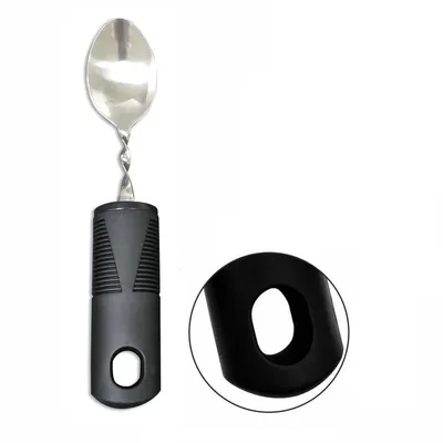 Produktbild von Ergonomisches Parkinson-Besteckset ,extra dicke rutschfeste Griffe Ø35 mm, Edelstahl, für Senioren, Arthritis- & Schlaganfall-Patienten
