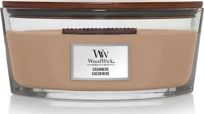 Zdjęcie produktu dla WoodWick Duftkerze Ellipse Cashmere - 9 cm / 19 cm
