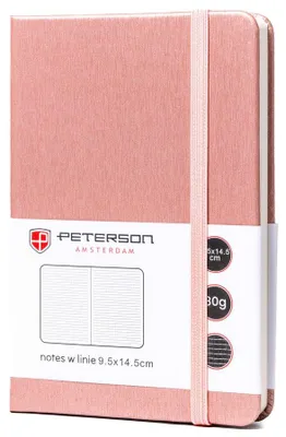 Zdjęcie produktu dla Peterson Notes z długopisem Chaier różowy Jeden rozmiar