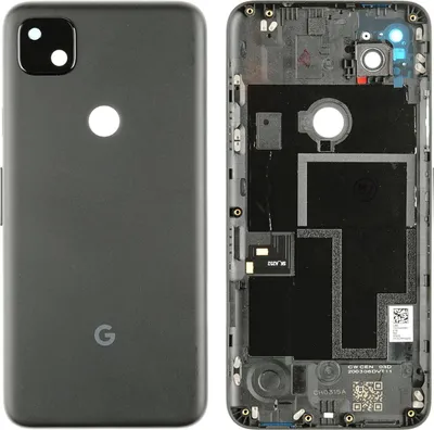 Produktbild von Gehäuse Rückseite für Google Pixel 4a (G025J, GA02099), Schwarz