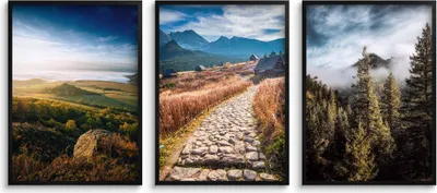 Zdjęcie produktu dla Plakaty na ścianę Obraz Góry Obrazy Widoki Pejzaż Krajobraz Plakat 30x40