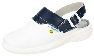 Produktbild von Abeba ESD-Clog Easy 2.0 837622, Größe 38, weiß/blau 837622-38