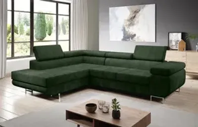 Produktbild von FurMeb24 - Ecksofa AVIO L  - LINKE SEITE , Sofa mit Bettk€sten und Schlaffunktion - (Kronos 14)