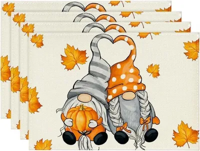 Obrázek produktu pro Artoid fashion dýně javorové listy prostírání sada 4 30x45cm podzimní dekorace