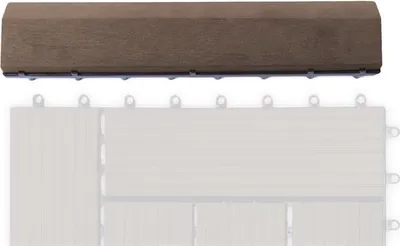 Produktbild von G21 Übergangsleiste aus indischem Teakholz für WPC-Fliesen, 30 x 7,5 cm gerade