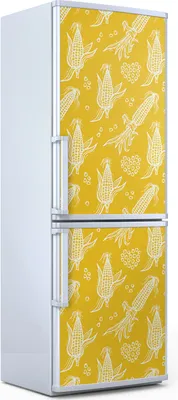 Produktbild von Magnete Dekorative - 70 cm x 190 cm - Küche - Magnetmatte Kühlschrankmagnete - Gelbes Mais Muster