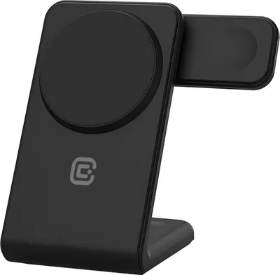 Produktbild von Crong, 3-in-1 Qi Ladegerät iPhone/Watch/AirPods MagSpot, Schwarz