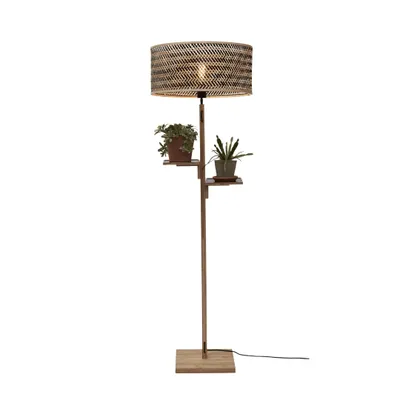 Produktbild von GOOD&MOJO - Stehleuchte Java - Bambus/Schwarz - Ø50x158cm für Wohnzimmer, Schlafzimmer