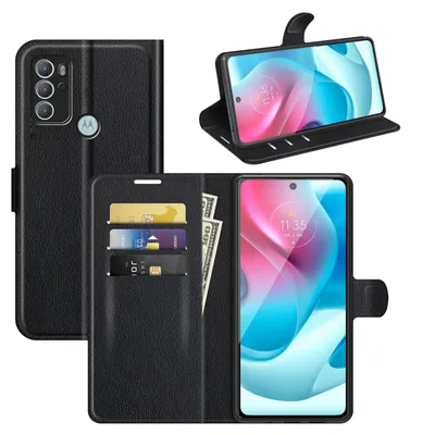 Produktbild von Handy Tasche Motorola Moto, Hülle Handyhülle Flip Cover Case Schutzhülle Etui BF Motorola Moto G60s Schwarz