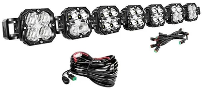 Productafbeelding van LED-lichtbalk, instelbaar lichtpatroon, weerbestendig, 46 inch met kabel